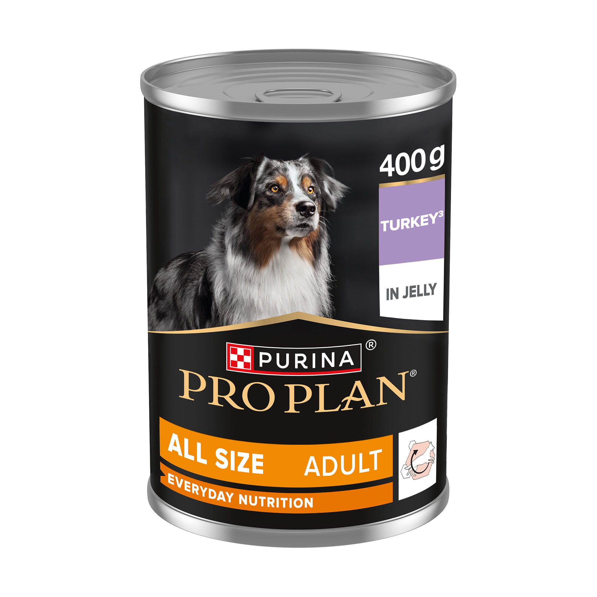 Вологий корм для дорослих собак Pro Plan All Size Adult шматочки в желе, з індичкою, 400 г